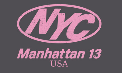 New york city typography design for poster, sticker, apparel and others.