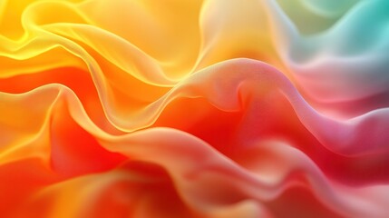 Fototapeta premium Abstract gradient background with bright red and yellow, soft mint and peach, featuring a blurred gradient, ideal for modern and elegant designs.