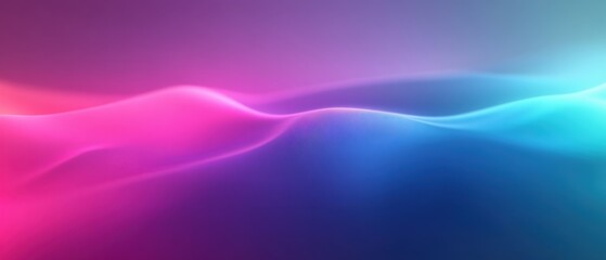 Fototapeta premium Abstract background with vibrant pink and blue gradient waves creating a smooth flowing digital texture for modern design and futuristic concept
