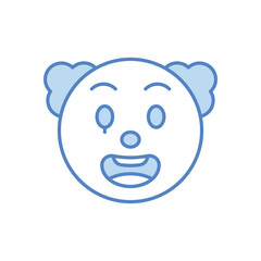 Comedian Face Vector icon