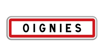 Panneau de Oignies, Pas-de-Calais, Hauts-de-France