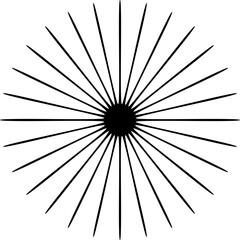 Obraz premium Starburst graphic isolated on transparent background