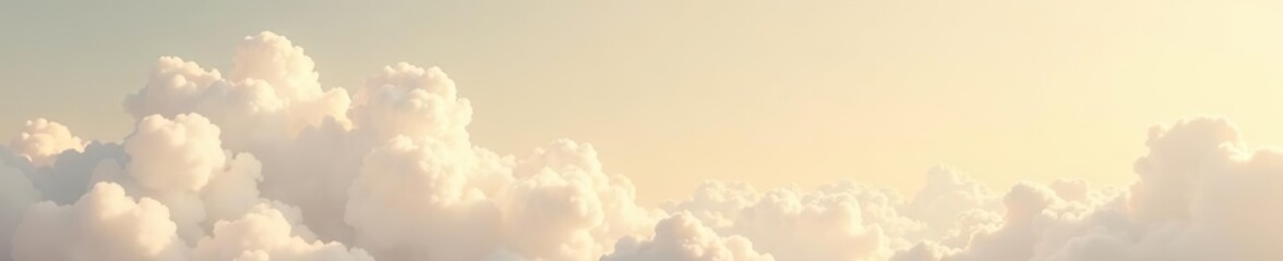 Cloudy sky painting with light brown background, serene atmosphere, tranquil scene, artistic brush strokes,  artistic,  atmospheric