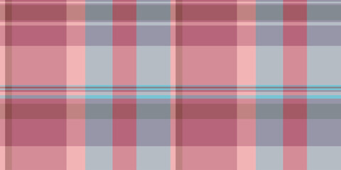 Image fabric texture tartan, order pattern check vector. Delicate plaid background seamless textile in red and pastel colors.