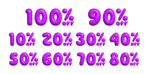 Fonts Complete set alphabetic letters and symbols and signs, numbers. Big collection of creative Font realistic 3d design plastic balloons style. Language support French, German. Vector illustration