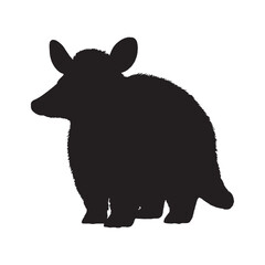 Aardvark Silhouette Vector - Elegant and Minimalist Safari Wildlife Clipart for Adventure and Wildlife Enthusiasts - Aardvark Vector - Aardvark Icon - Aardvark Illustration

