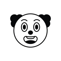 Comedian Face Vector icon