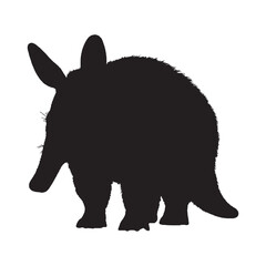 Aardvark Silhouette Vector - High-Quality and Artistic African Mammal Graphic for Adventure and Outdoor Campaigns - Aardvark Vector - Aardvark Icon - Aardvark Illustration

