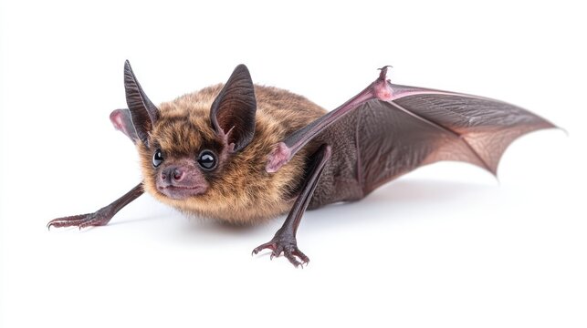 A Vampire Bat Isolated on White Background