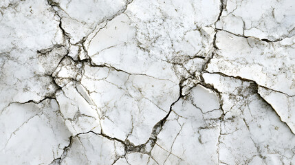 Fototapeta premium Cracked marble surface wallpaper background abstract art indoor space close-up view texture concept