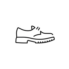 Classic woman shoes linear icon. Line customizable illustration. Contour symbol. Vector isolated outline drawing. Editable stroke
