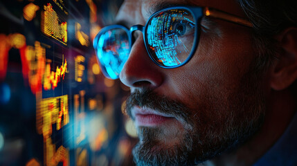 Midnight Market: Futuristic Financial Analyst