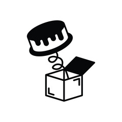 Pie Prank Vector icon