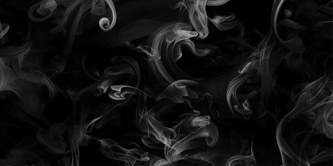 Smoke steam set of airborne particulates and gases emitted. Gray smokes or steam, for use on dark background. Realistic cigarette smoke or steam waves of hot coffee or tea. Food steam, hookah or vapor