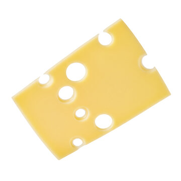 recommend clip art: Emmental cheese slice PNG isolated on transparent background, dairy food close-up