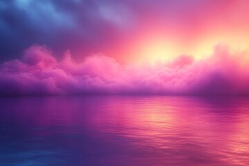 Obraz premium Neon purple to soft pink grainy gradient background, electric and soothing for vibrant yet calm designs