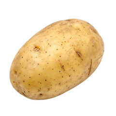 Single potato isolated on white background png