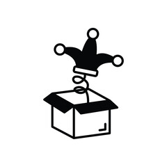 Prank Box Vector icon