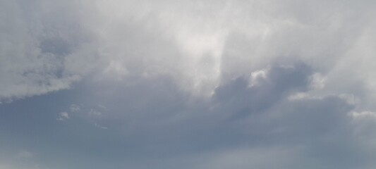 Cloudy Sky Panorama: A Serene View of Nature's Canvas