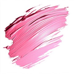 Vibrant Pink Brush Strokes Displaying Creative Artistic Expression