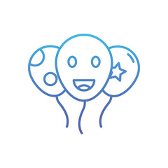 Obraz premium Balloons Vector icon