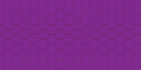 Hexagonal Grid Pattern on Purple