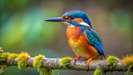 Fototapeta premium kingfisher on the branch