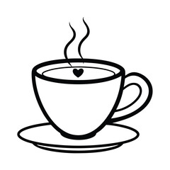 cup of coffee with steam