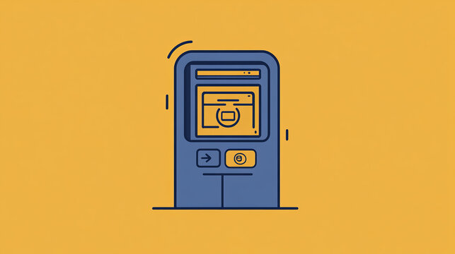 AI-powered digital wallet and payment icon design with an adjustable stroke for customization