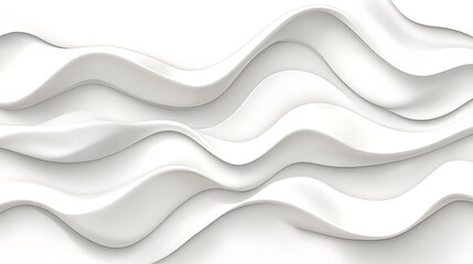 Fototapeta premium Abstract white wave pattern background.