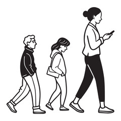 people icon. person icon. User icon vector set. Profile and people silhouette collection