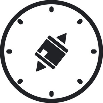 Qibla Direction Outline Icon