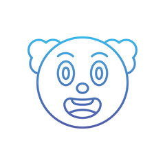Comedian Face Vector icon