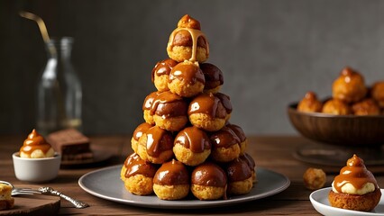 A tower made of delicious sweets.