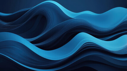 Fototapeta premium abstract blue background with waves