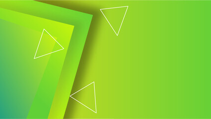 green and yellow gradient geometric shape background