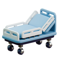 Hospital Bed 3D Icon
