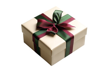 Obraz premium Luxury Wrapped Box Isolated on Transparent Background PNG Image.