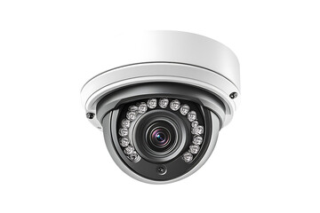 Modern CCTV Security Device Isolated on Transparent Background PNG Image.