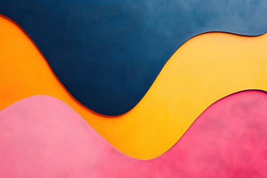 Abstract gradient background with pastel pink, yellow, and orange, dark blue and orange, featuring a empty space for text, ideal for modern and elegant designs.