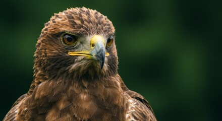 Captivating Portrait of a Golden Eagle with Intense Stare, Majestic Bird