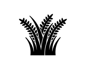 creative details Wild Grass Icon vector illustration