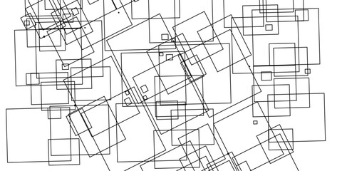 3D black geometric abstract background overlap layer on bright space with rounded rhomb effect decoration.