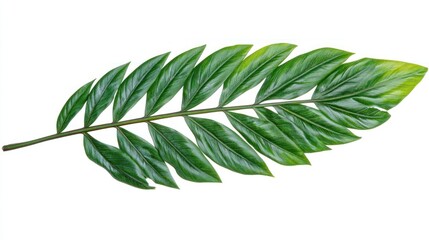 Obraz premium Vibrant tropical leaf, vivid green