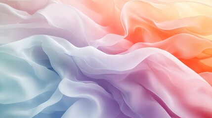 Fototapeta premium Abstract gradient background with white to soft lavender, teal and coral, featuring a simple and minimalistic, ideal for modern and elegant designs.