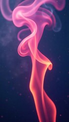 Obraz premium Softly glowing tendrils of smoke unfurl in mid-air, misty tendrils, glowing vapors, ethereal colors