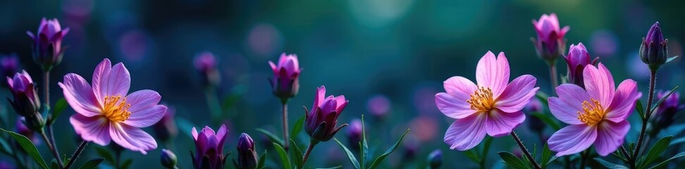 Hiboux avec des fleurs de lavande et de gen?t-lace, soins naturels, nuit