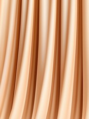 Obraz premium Elegant Close-Up of Luxurious Flowing Curtain in Soft Pale Gradient of Champagne and Beige with Subtle Texture and Curves