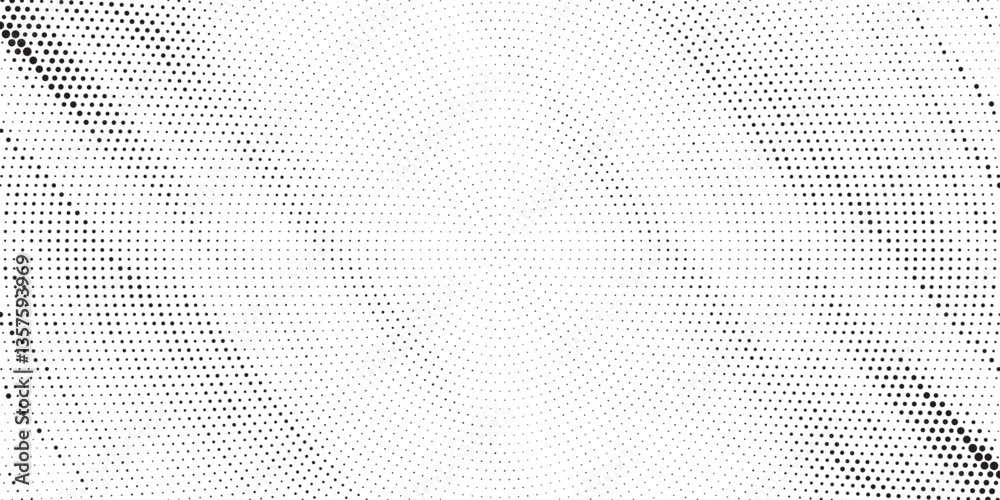 Poster Halftone background vector, abstract backdrop design with two tone pattern and copy space for edit your content