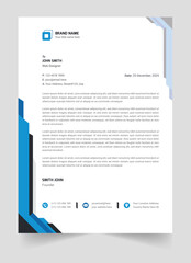 Obraz premium Elegant and modern company business letterhead template